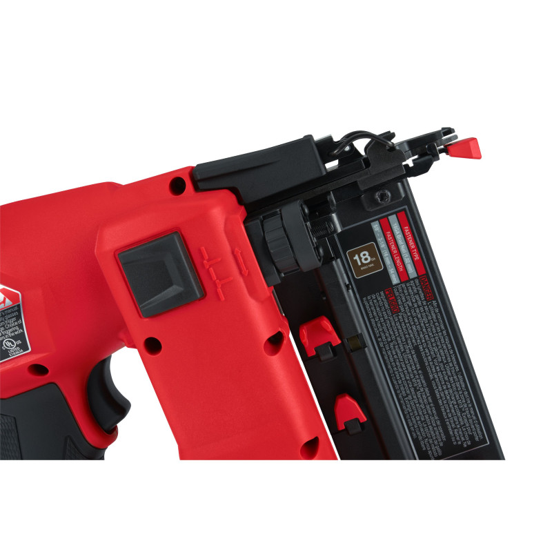Купити Пістолет цвяхозабивний акумуляторний безщітковий MILWAUKEE, M18 FN18GS-202X (зарядний пристрій M12-18 FC, 2 акумулятори М18 В2 2Аг, HDкейс). Офіційний магазин Мілвокі Україна, фірмова гарантія з доставкою по Украіні