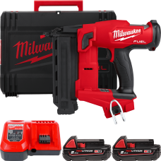 Купити Пістолет цвяхозабивний акумуляторний безщітковий MILWAUKEE, M18 FN18GS-202X (зарядний пристрій M12-18 FC, 2 акумулятори М18 В2 2Аг, HDкейс). Офіційний магазин Мілвокі Україна, фірмова гарантія з доставкою по Украіні