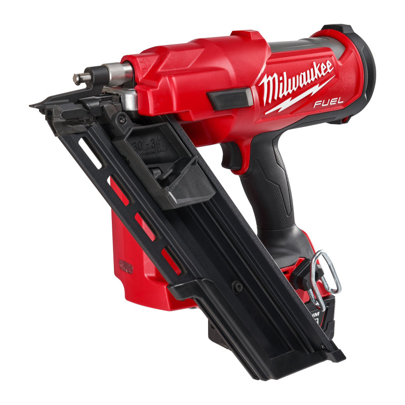 Купити Пістолет цвяхозабивний акумуляторний безщітковий MILWAUKEE M18 FUEL FFNS-502C  (зарядний пристрій M12-M18 FC, 2 акумулятори M18 B5 5Аг, кейс). Офіційний магазин Мілвокі Україна, фірмова гарантія з доставкою по Украіні