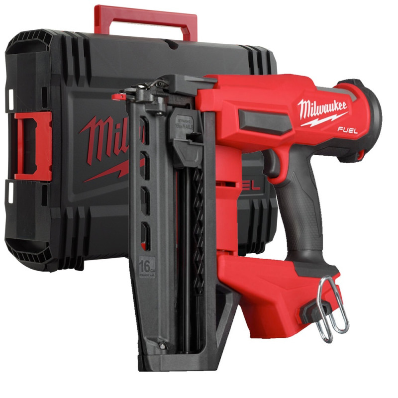 Купити Пістолет цвяхозабивний акумуляторний безщітковий MILWAUKEE, M18 FN16GS-0X, 25-64мм (каркас, HDкейс). Офіційний магазин Мілвокі Україна, фірмова гарантія з доставкою по Украіні