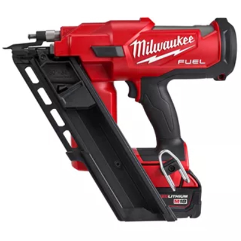 Купити Пістолет цвяхозабивний акумуляторний безщітковий MILWAUKEE, M18 FFN-502C, 50/90мм (зарядний пристрій M12-18 FC, 2 акумулятори М18 В5 5Аг, кейс). Офіційний магазин Мілвокі Україна, фірмова гарантія з доставкою по Украіні