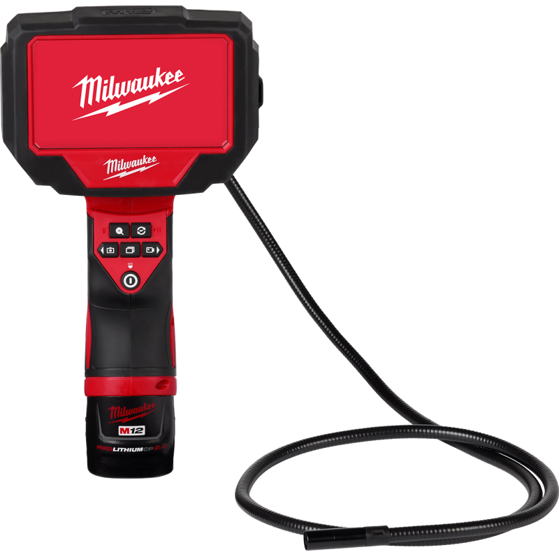 Купити Камера цифрова акумуляторна MILWAUKEE, M12 360IC12-201C, 1м (зарядний пристрій С12 С, 1 акумулятор 2Ач, кейс). Офіційний магазин Мілвокі Україна, фірмова гарантія з доставкою по Украіні