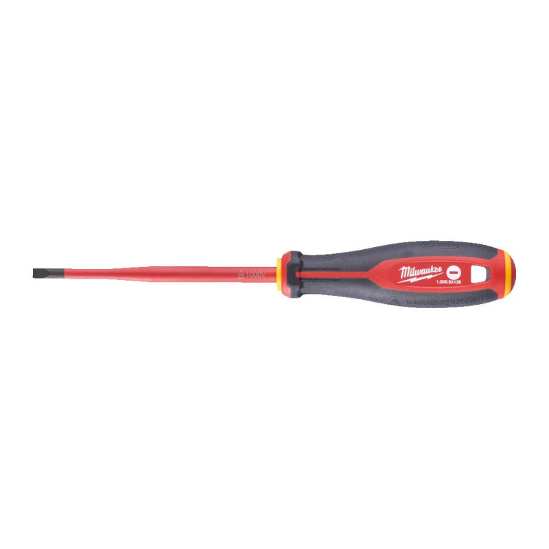 Купити Викрутка з тригранною рукояткою ізольована VDE MILWAUKEE, SL 1,0х5,5х125мм. Офіційний магазин Мілвокі Україна, фірмова гарантія з доставкою по Украіні
