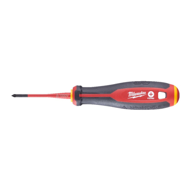 Купити Викрутка з тригранною рукояткою ізольована VDE MILWAUKEE, PZ0х60мм. Офіційний магазин Мілвокі Україна, фірмова гарантія з доставкою по Украіні