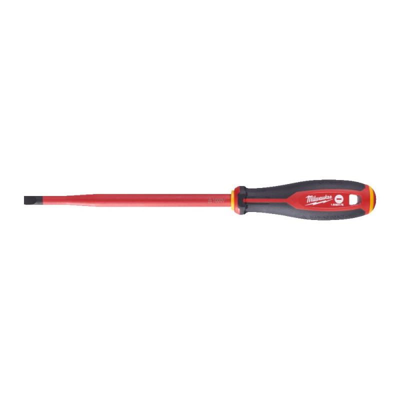 Купити Викрутка з тригранною рукояткою ізольована VDE MILWAUKEE, SL 1,6х8,0х175мм. Офіційний магазин Мілвокі Україна, фірмова гарантія з доставкою по Украіні