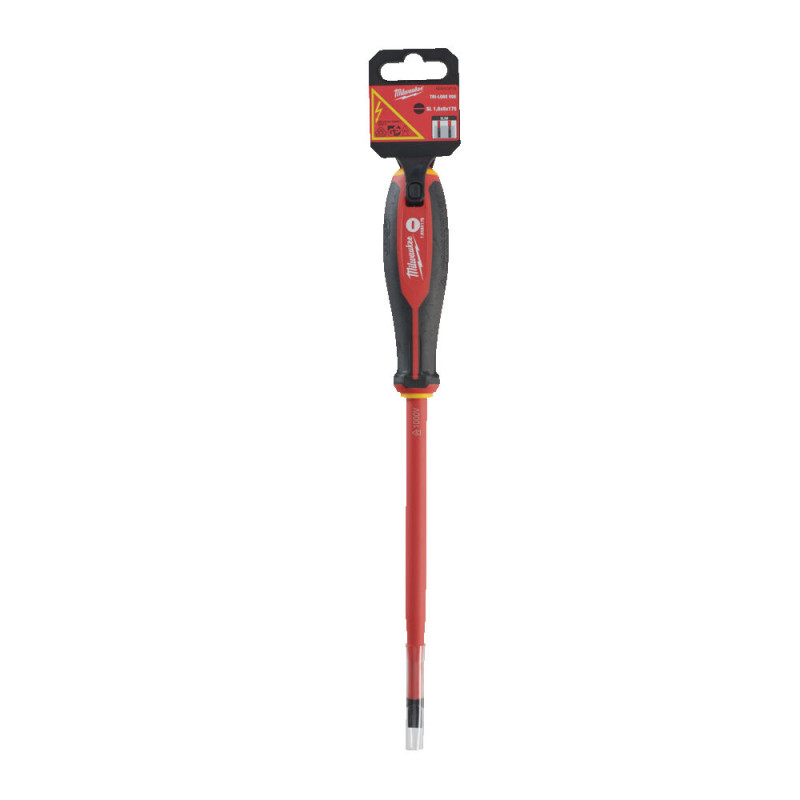 Купити Викрутка з тригранною рукояткою ізольована VDE MILWAUKEE, SL 1,6х8,0х175мм. Офіційний магазин Мілвокі Україна, фірмова гарантія з доставкою по Украіні