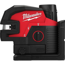 Купити Нівелір лінійно-точковий лазерний акумуляторний 4 точковий MILWAUKEE, M12 CLL4P-301C зелений промінь (зарядний пристрій С12 С, 1 акумулятор М12 В3 3Аг, аксесуари, кейс). Офіційний магазин Мілвокі Україна, фірмова гарантія з доставкою по Украіні