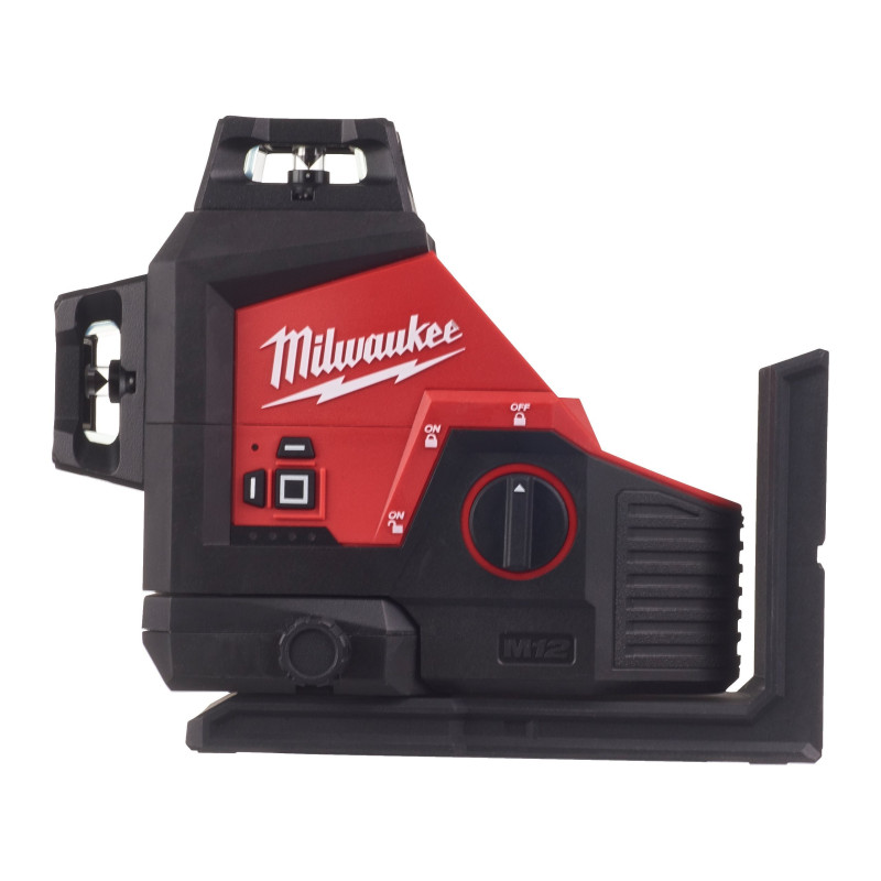 Купити Нівелір 3D лазерний акумуляторний MILWAUKEE, M12 3PL-0C (360 градусів, зелёный луч) (каркас, аксесуари, кейс). Офіційний магазин Мілвокі Україна, фірмова гарантія з доставкою по Украіні