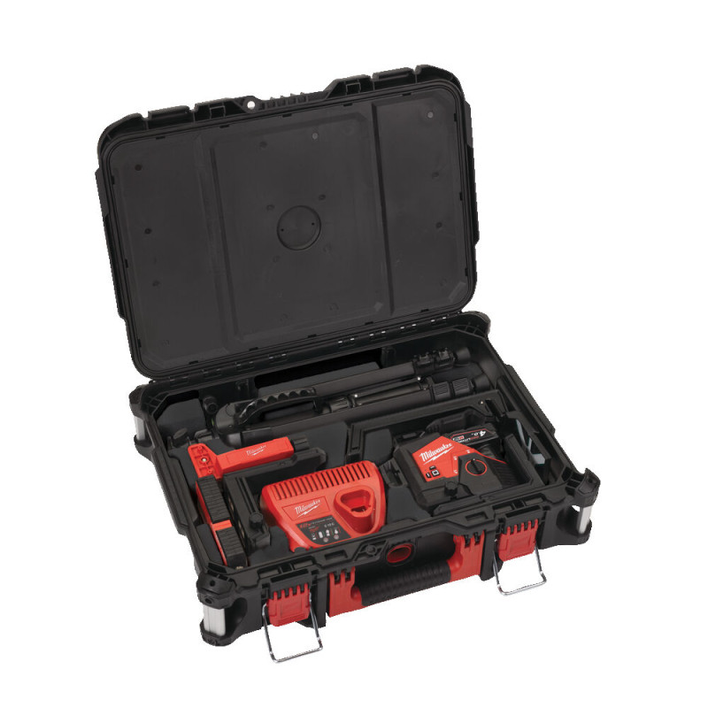 Купити Нівелір лазерний 3D акумуляторний MILWAUKEE, M12 3PLKIT-401P  (360 градусів, зелений промінь) (заміна на 4933499379). Офіційний магазин Мілвокі Україна, фірмова гарантія з доставкою по Украіні