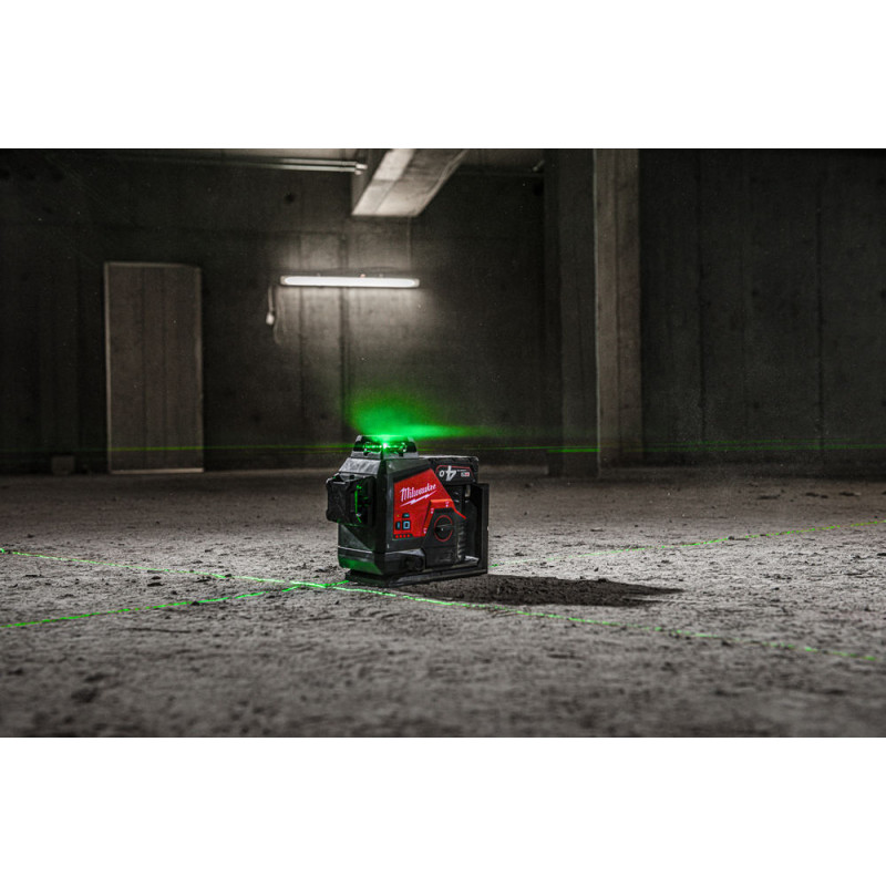 Купити Нівелір лазерний 3D акумуляторний MILWAUKEE, M12 3PLKIT-401P  (360 градусів, зелений промінь) (заміна на 4933499379). Офіційний магазин Мілвокі Україна, фірмова гарантія з доставкою по Украіні