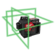 Купити Нівелір лазерний 3D акумуляторний MILWAUKEE, M12 3PL-401C (360 градусів, зелений промінь) (зарядний пристрій С12 С, 1 акумулятор М12 В4 4Аг, аксесуари, кейс). Офіційний магазин Мілвокі Україна, фірмова гарантія з доставкою по Украіні