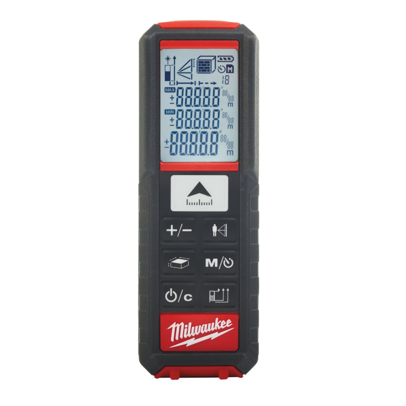 Купити Далекомір лазерний MILWAUKEE, LDM50, (50м). Офіційний магазин Мілвокі Україна, фірмова гарантія з доставкою по Украіні