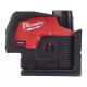 Купити Нівелір лазерний лінійно-точковий акумуляторний MILWAUKEE M12 CLLP-301C (зелений промінь). Офіційний магазин Мілвокі Україна, фірмова гарантія з доставкою по Украіні