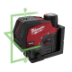 Купити Нівелір лазерний лінійно-точковий акумуляторний MILWAUKEE M12 CLLP-301C (зелений промінь). Офіційний магазин Мілвокі Україна, фірмова гарантія з доставкою по Украіні