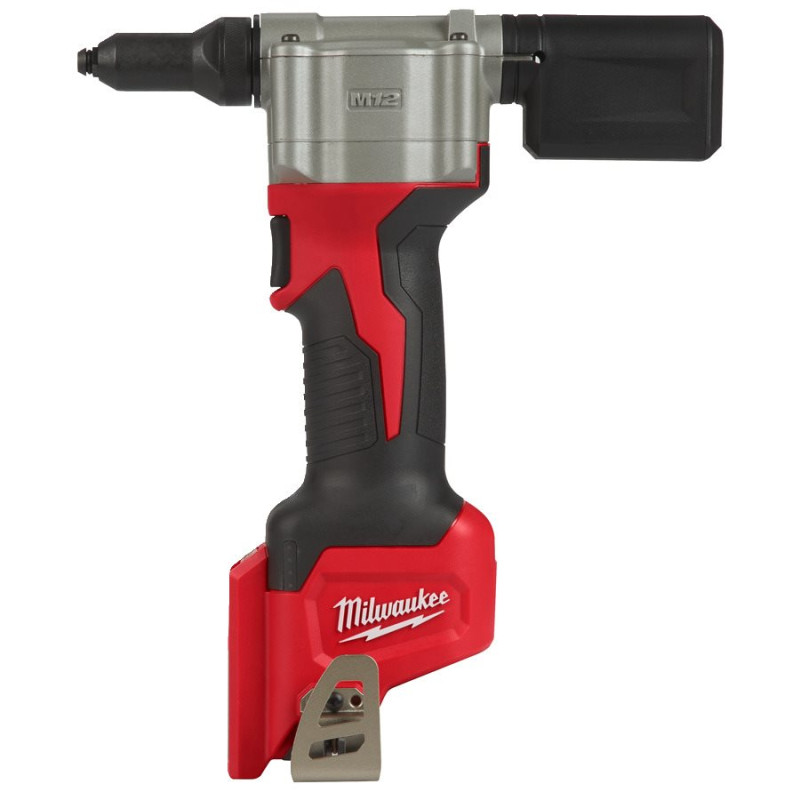 Купити Заклепочник акумуляторний MILWAUKEE, M12 BPRT-0, діаметр заклепок 2,4-4,8мм (каркас, 4 накінечника, ключ, картонне пакування). Офіційний магазин Мілвокі Україна, фірмова гарантія з доставкою по Украіні