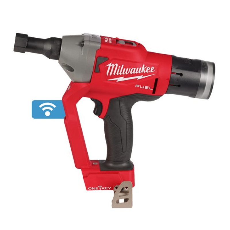 Купити Заклепочник акумуляторний для замкових болтів безщітковий MILWAUKEE M18 ONEFLT-0X, діаметр 4,8-6,4мм (каркас, кліпса на ремінь. HDкейс). Офіційний магазин Мілвокі Україна, фірмова гарантія з доставкою по Украіні