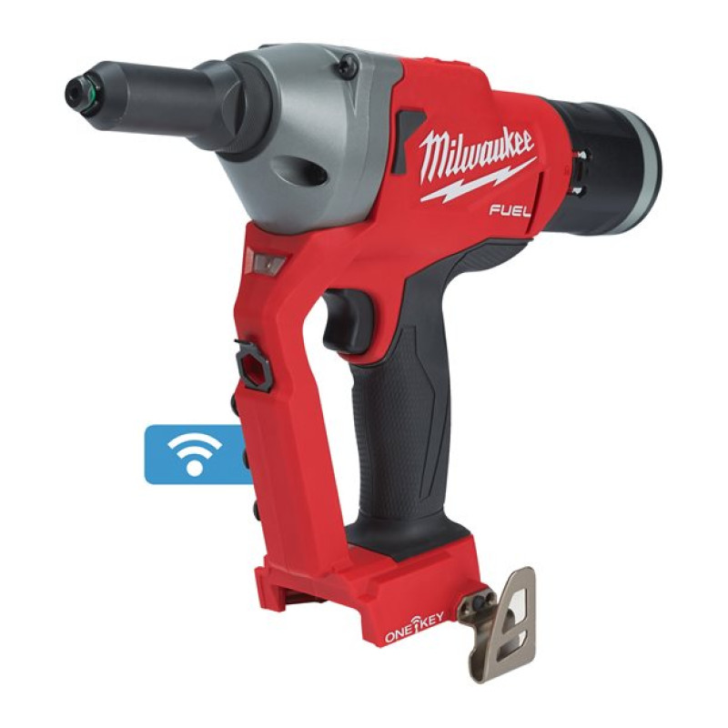 Купити Заклепочник акумуляторний безщітковий MILWAUKEE M18 ONEFPRT-0X, діаметр заклепок 4,8-7,0мм (каркас, кліпса на ремінь. перехідники для заклепок, ключ, HDкейс). Офіційний магазин Мілвокі Україна, фірмова гарантія з доставкою по Украіні
