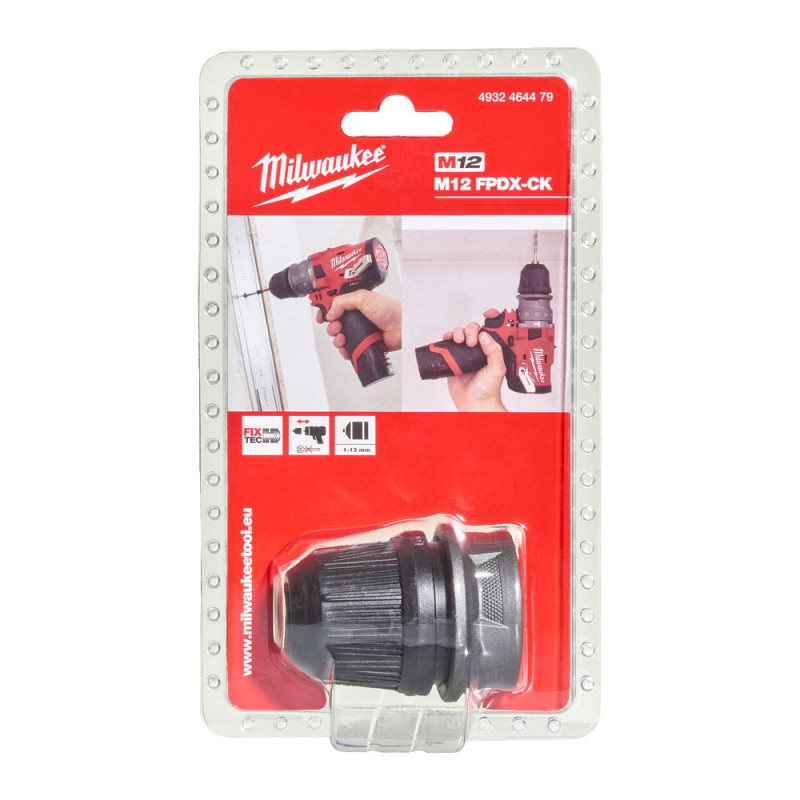Купити Патрон змінний безключовий MILWAUKEE, 13мм, для M12 FPDX. Офіційний магазин Мілвокі Україна, фірмова гарантія з доставкою по Украіні
