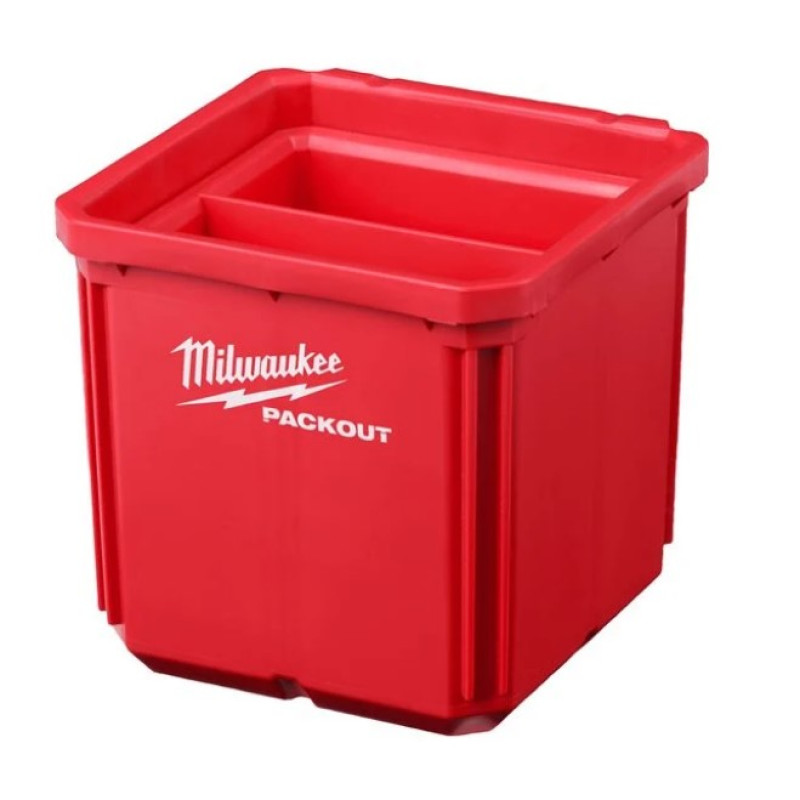 Купити Контейнер 10x10см із вкладкою для дрібних предметів PACKOUT MILWAUKEE, 2шт. Офіційний магазин Мілвокі Україна, фірмова гарантія з доставкою по Украіні