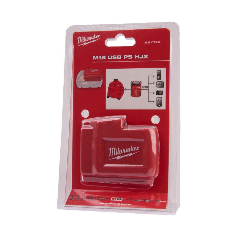 Купити Контролер (зарядний пристрій) MILWAUKEE, M18 USB PS HJ2. Офіційний магазин Мілвокі Україна, фірмова гарантія з доставкою по Украіні