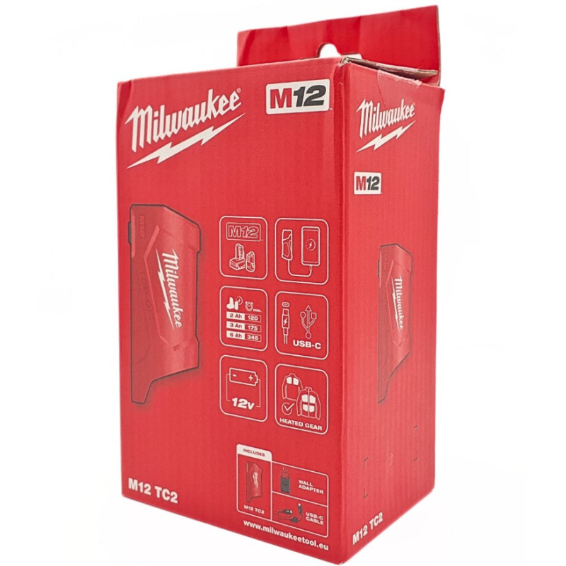 Купити Енергокомплект MILWAUKEE M12 TC2-0 TRAVEL CHARGER. Офіційний магазин Мілвокі Україна, фірмова гарантія з доставкою по Украіні
