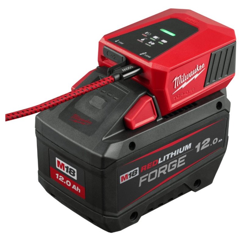 Купити Зарядний пристрій / пауербанк MILWAUKEE M18TC-0. Офіційний магазин Мілвокі Україна, фірмова гарантія з доставкою по Украіні
