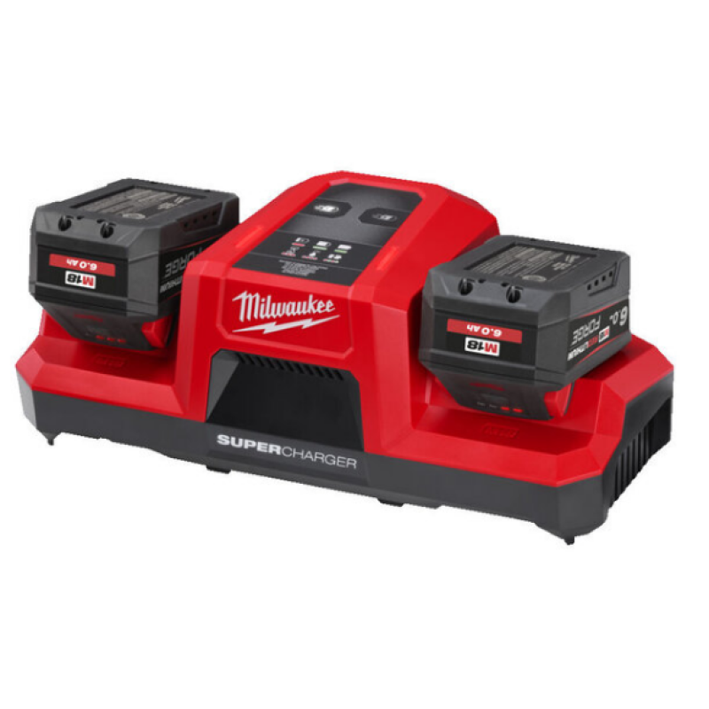 Купити Зарядний пристрій M18 DBSC Dual SUPER CHARGER MILWAUKEE. Офіційний магазин Мілвокі Україна, фірмова гарантія з доставкою по Украіні