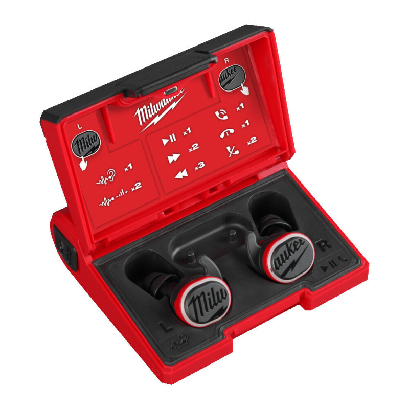 Купити Навушники акумуляторні для работы, с захистом слуху MILWAUKEE L4 RLEPB-301 USB Bluetooth. Офіційний магазин Мілвокі Україна, фірмова гарантія з доставкою по Украіні