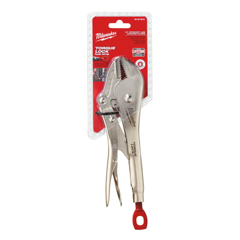 Купити Затискач Torque Lock MILWAUKEE, діаметр 1-30мм, (прямі губки), 250мм. Офіційний магазин Мілвокі Україна, фірмова гарантія з доставкою по Украіні