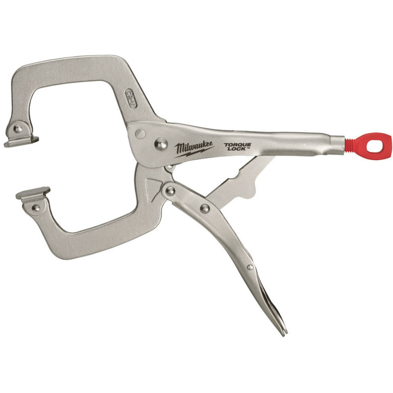 Купити Затискач-струбцина тип С Torque Lock MILWAUKEE, 100х100мм (шарнірні губки), 280мм. Офіційний магазин Мілвокі Україна, фірмова гарантія з доставкою по Украіні